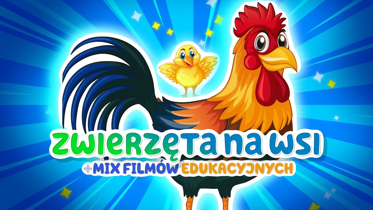 Zwierzęta na wsi 🐮🐔 Poznaj odgłosy i życie zwierząt z farmy – edukacyjny film dla dzieci
