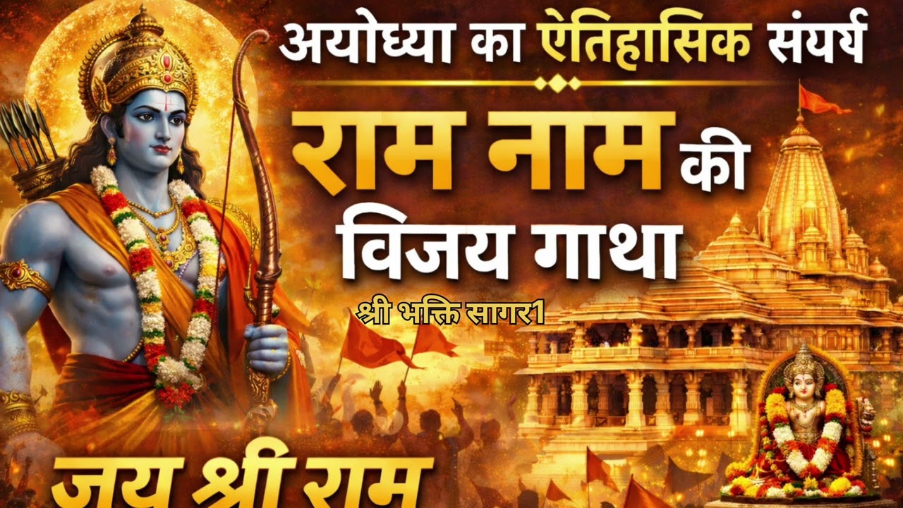 राम नाम की विजय गाथा | अयोध्या राम मंदिर संघर्ष से निर्माण तक | Jai Shri Ram Bhajan