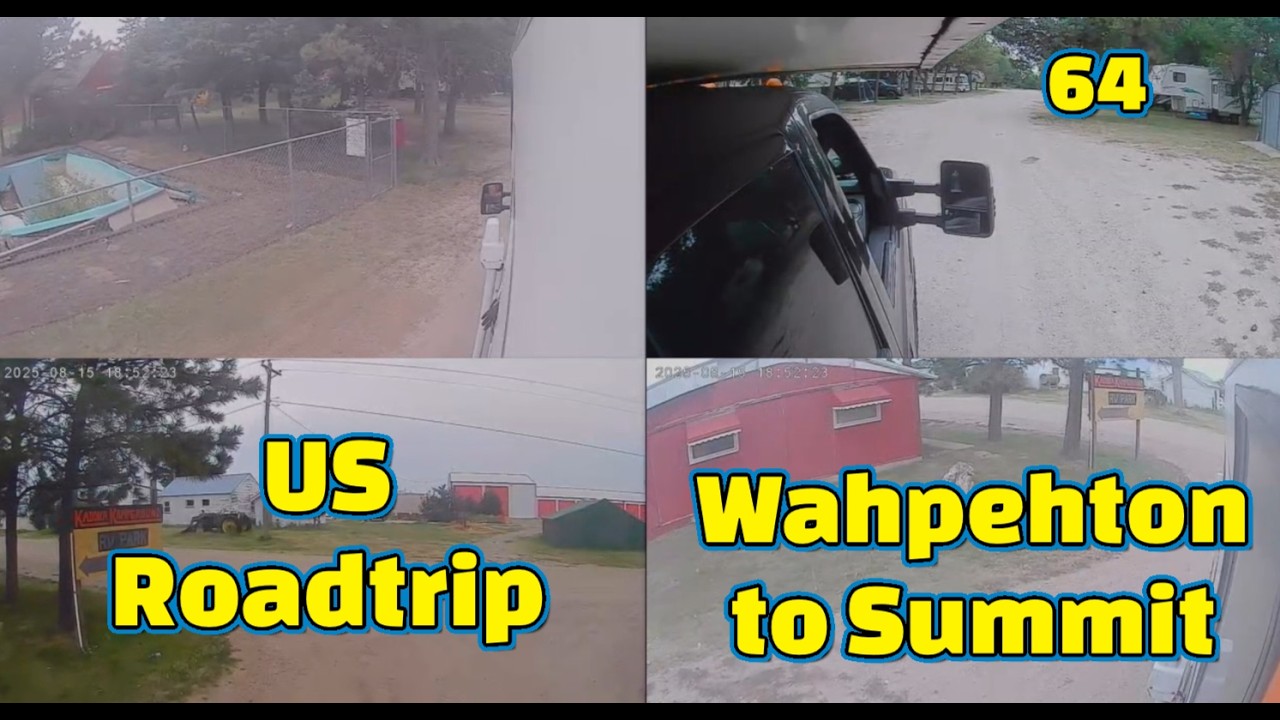 Wahpehton, ND to Summit, SD-US Roadtrip 4 RV Cameras
