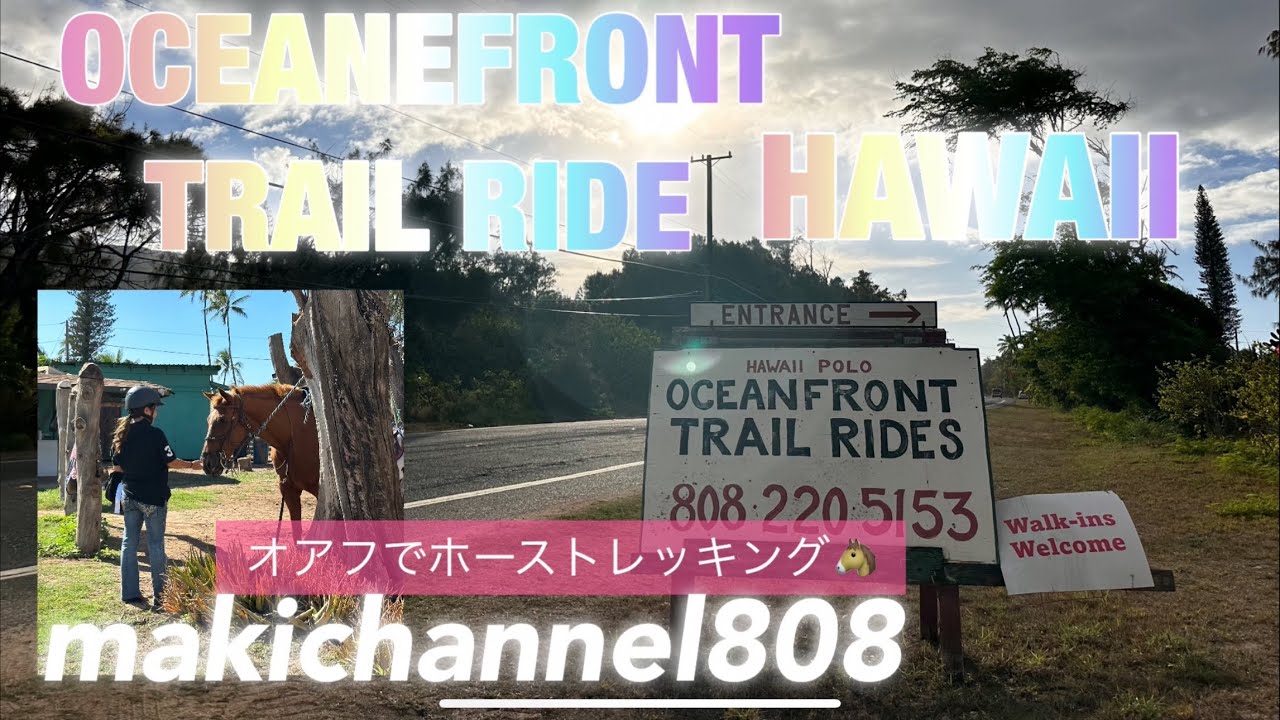 【乗馬】オアフでホーストレッキング🐴#ハワイ乗馬クラブ案内#makimaking #makichannel808