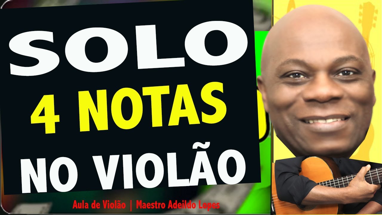 ✅SURPREENDENTE 👀 O SOLO MAIS FÁCIL DO MUNDO🎸NO VIOLÃO🔥SOLO COM APENAS 4 NOTAS 🎶 AULA DE VIOLÃO