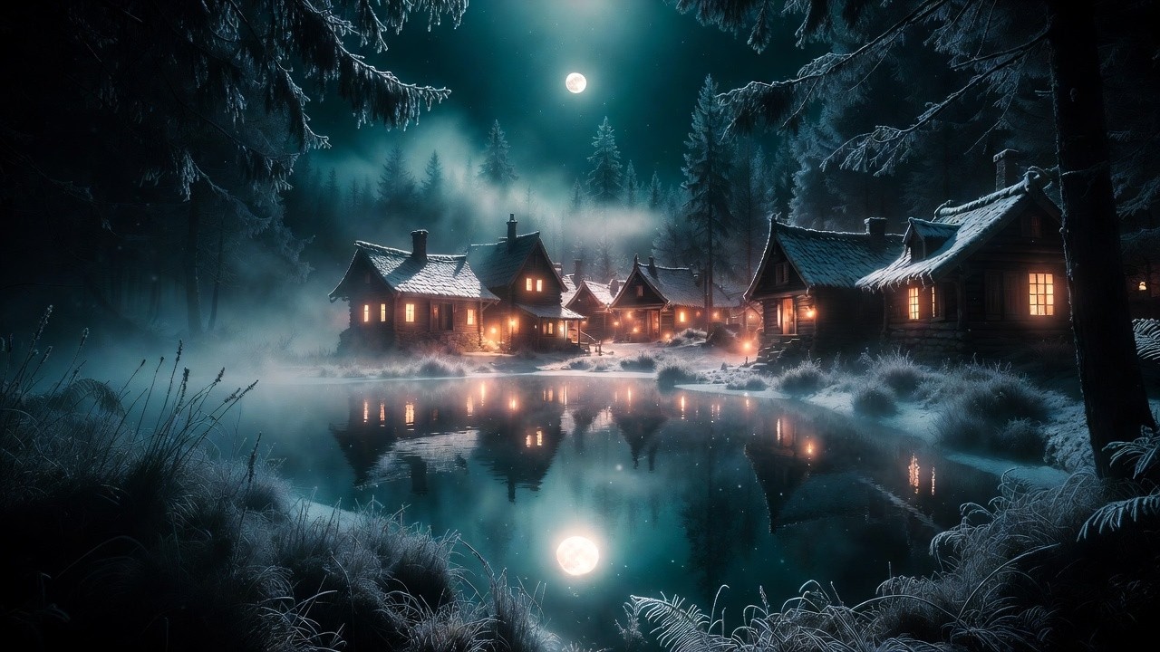 🌙 Ancient Nordic Atmosphere  Winter Moon Castle Study Music 🏰❄️