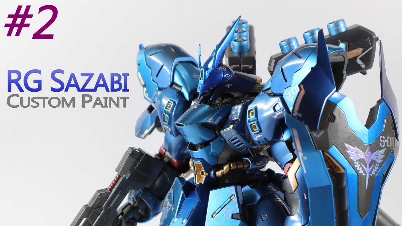 RG Sazabi - Custom Paint - Part 2 (Blue Theme)