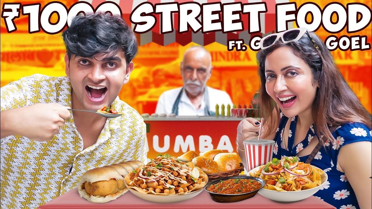 Rs1000 Street Food Challenge in Mumbai w/ @GarimasGoodlife