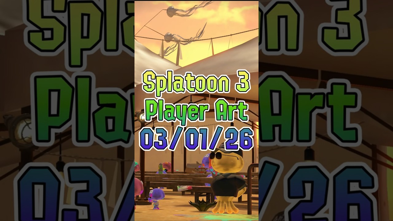 Splatoon 3 Player Art - 03/0126 #shorts #splatoon3