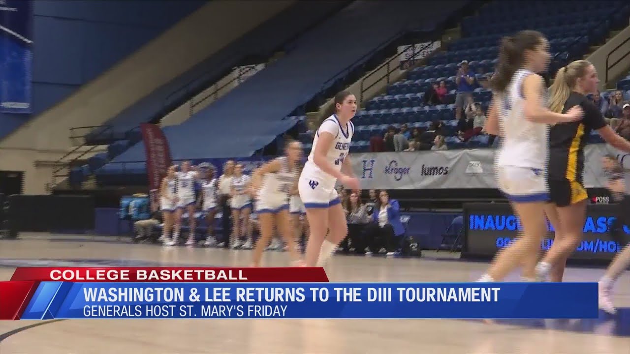 Washington and Lee Women's Basketball to face St. Mary's (MD) in Lexington Friday in NCAA Tourney
