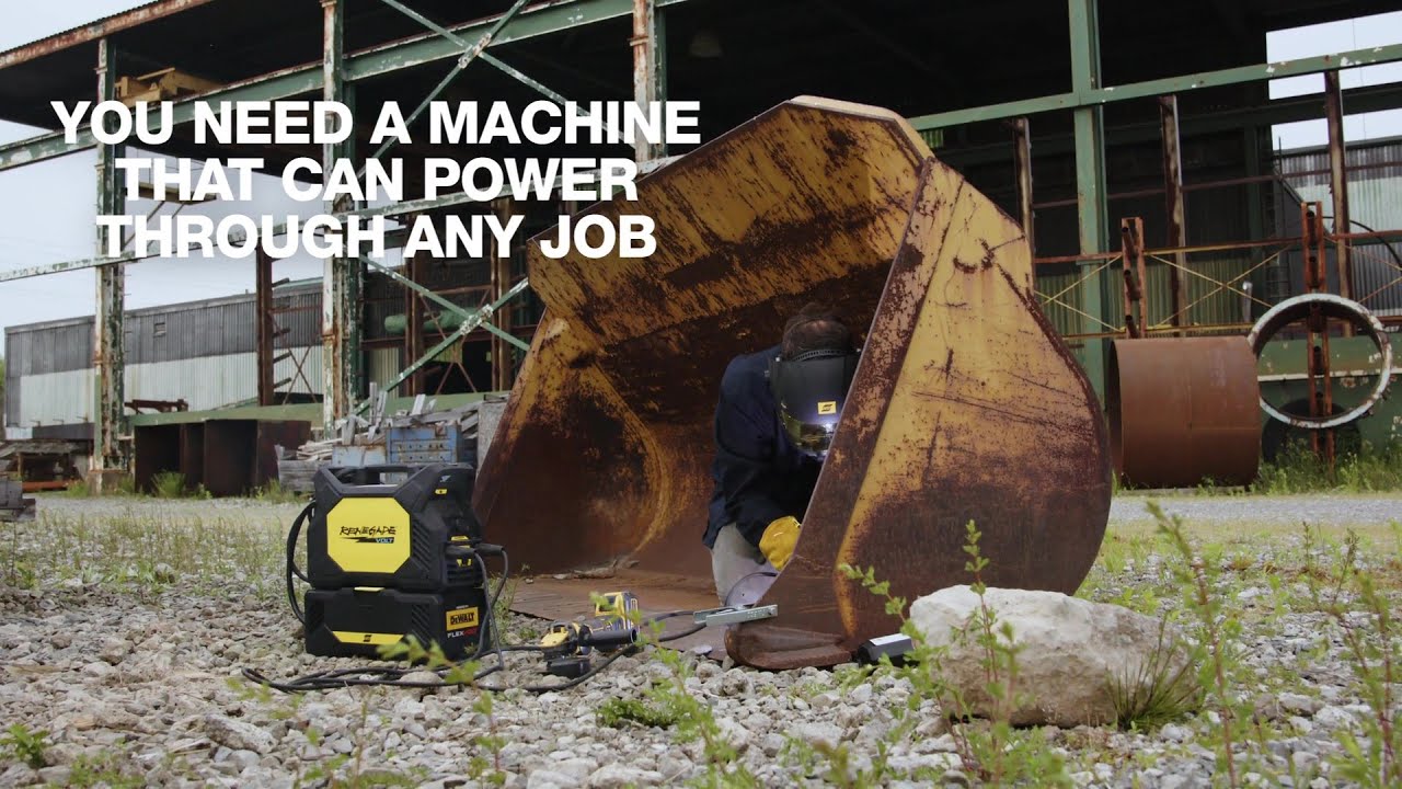 ESAB Renegade VOLT | Cordless, corded, and hybrid welding &ndash; all in one battery-powered welder