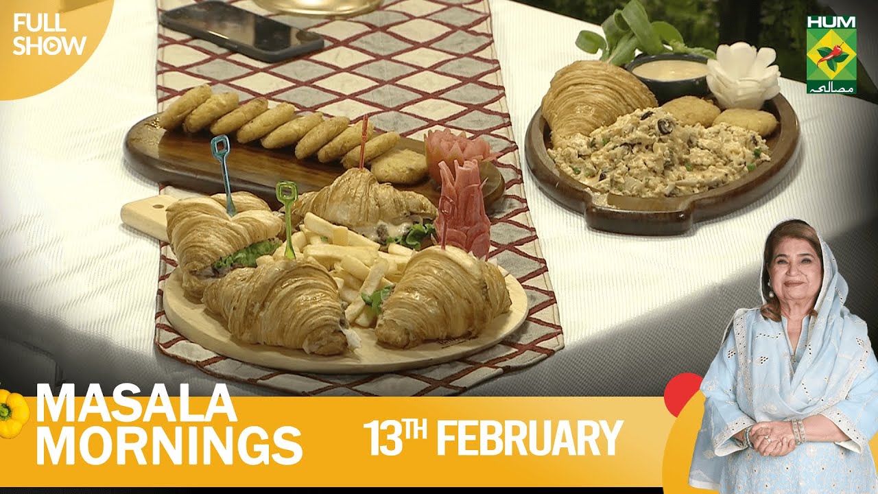 Masala Mornings - 13 Feb 2023 - Recipes: Hash Browns & Loaded Chicken Scrambled - Chef Shireen Anwar