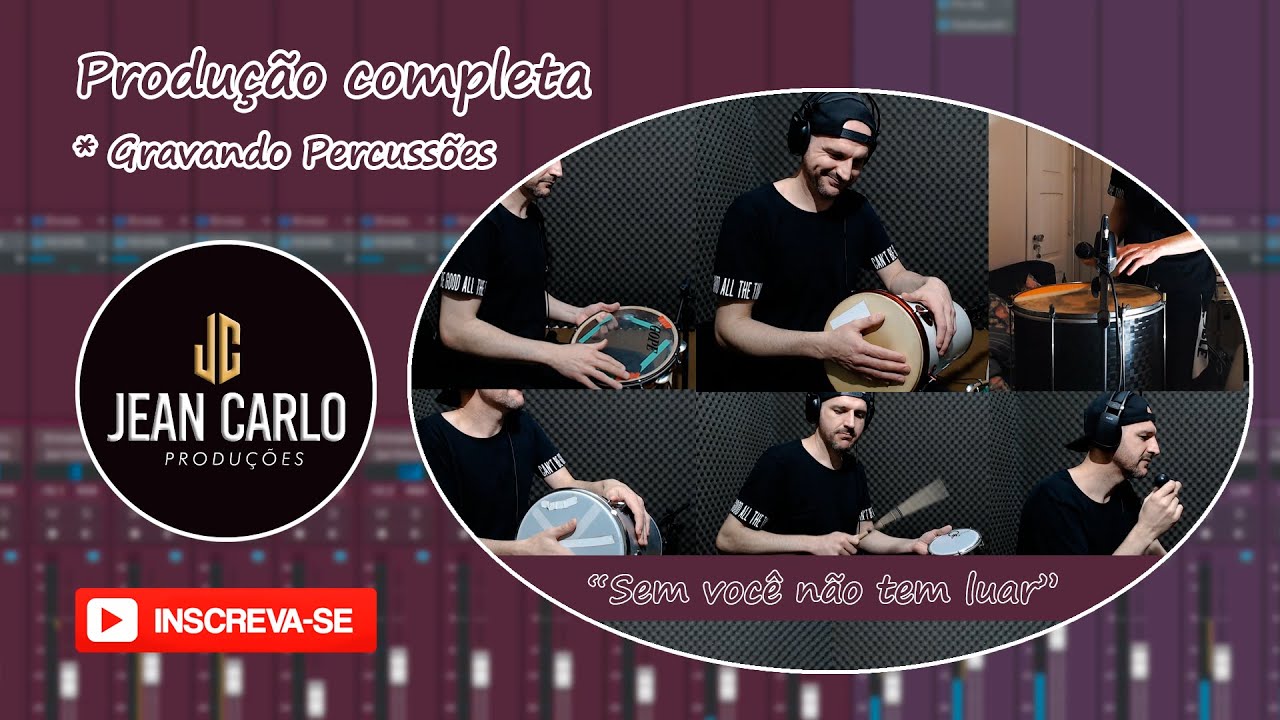 GRAVANDO PERCUSSÃO NO SAMBA (Produção completa 