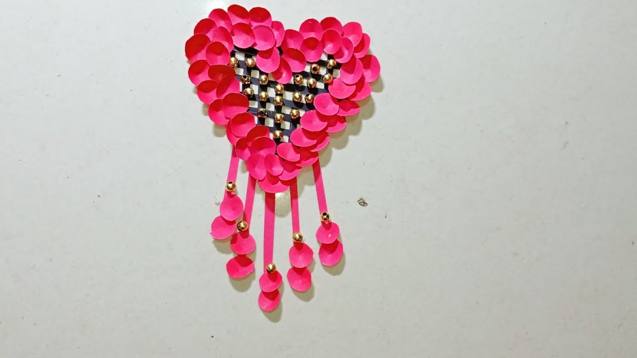 Ghar Par Banaya Cute Heart 😍 | Vlog | Paper Craft Day #craft 