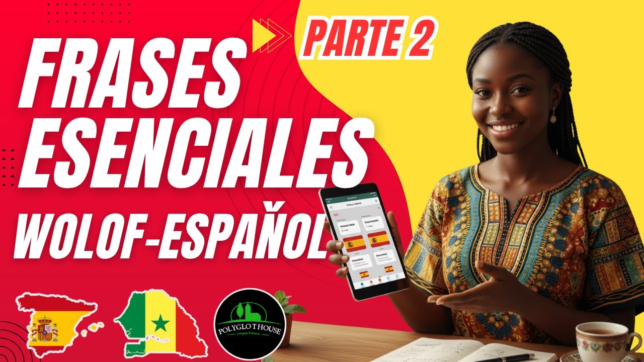 Español-Wolof-Aprende Español-PARTE 2 con  Frases Essentiales y Fáciles- Explicaciones en Wolof.