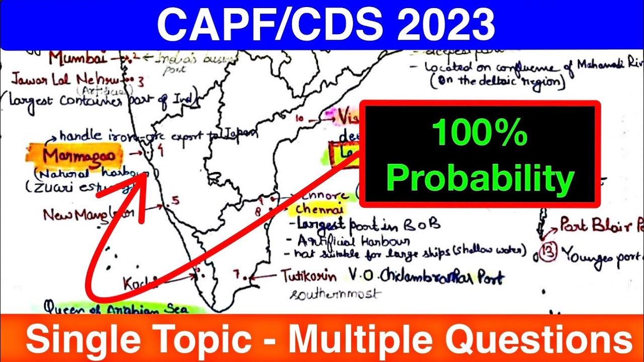 CAPF/CDS 2023: 100% Probability | Single Topic - Multiple Questions | Must Watch