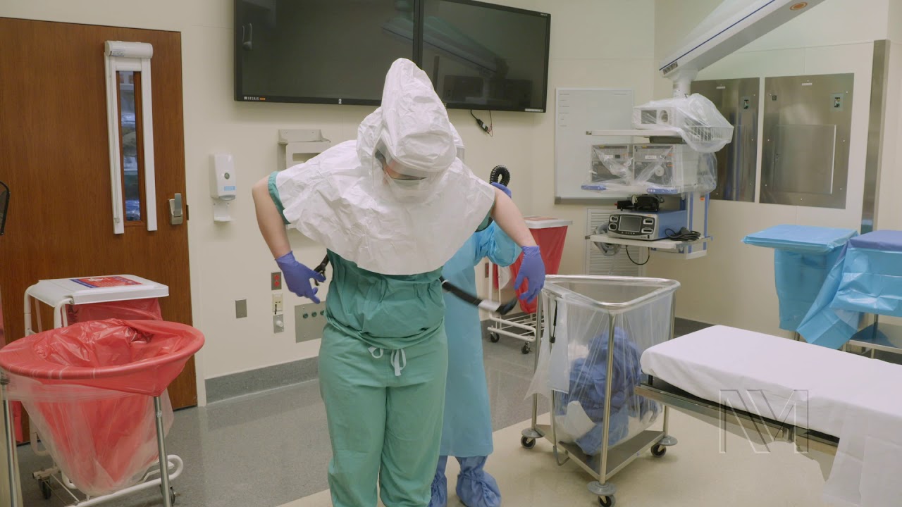 Doffing PAPR in the OR