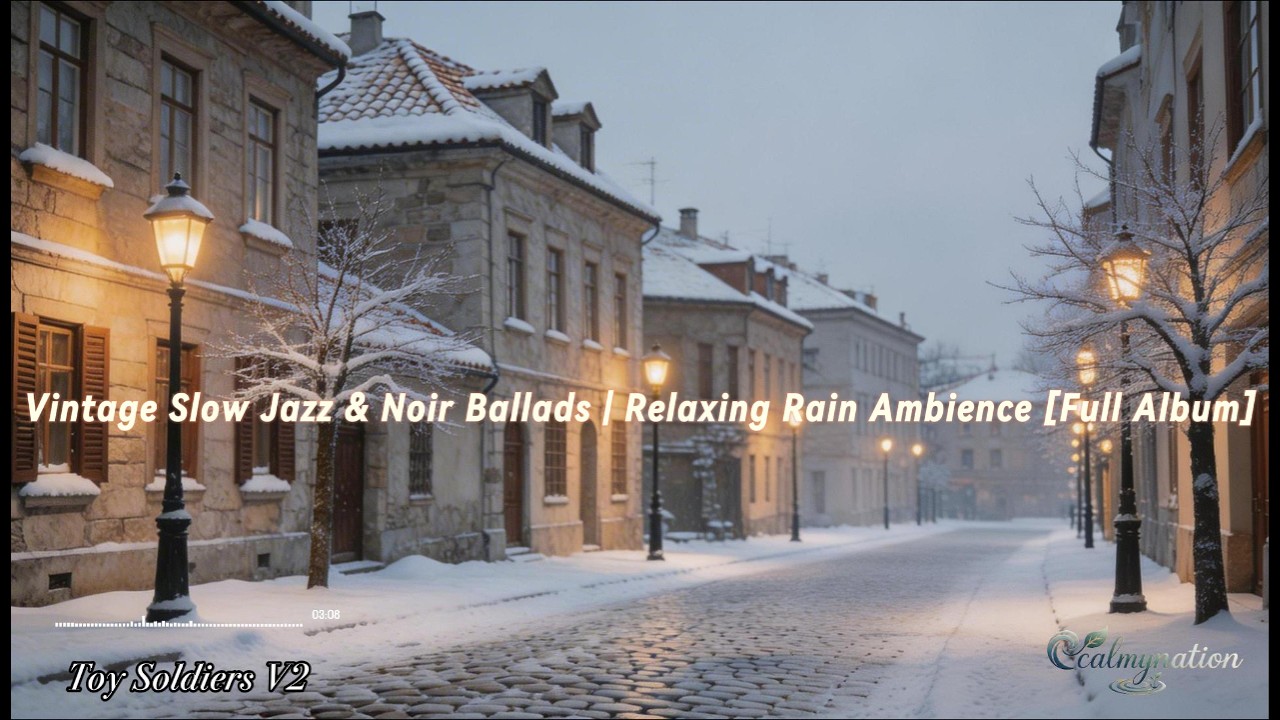 Vintage Slow Jazz & Noir Ballads | Relaxing Rain Ambience [Full Album]