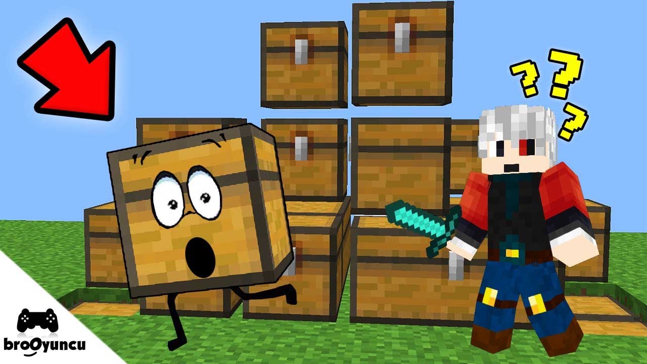 MİNECRAFT GÖRÜNMEYEN SANDIK SAKLAMBAÇ