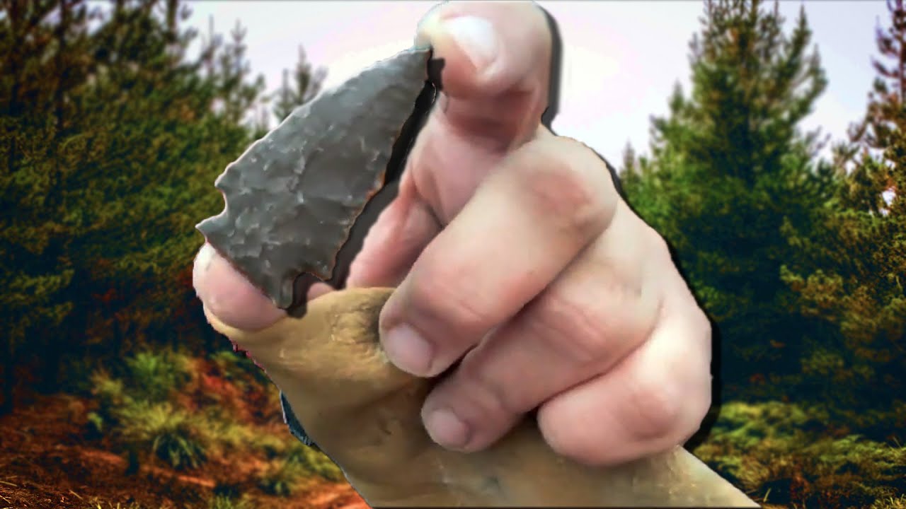 How to make an ARROWHEAD, out of a ROCK found In a River!