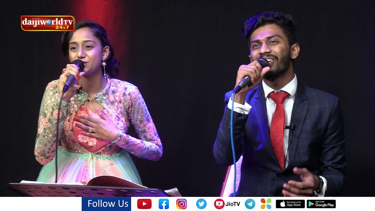 Annson and Annia  LIVE: ಗಾಯನ್ ಅನಿ ಗಜಾಲಿ -Konkani LIVE, Music Sanjay- with Nandalike │