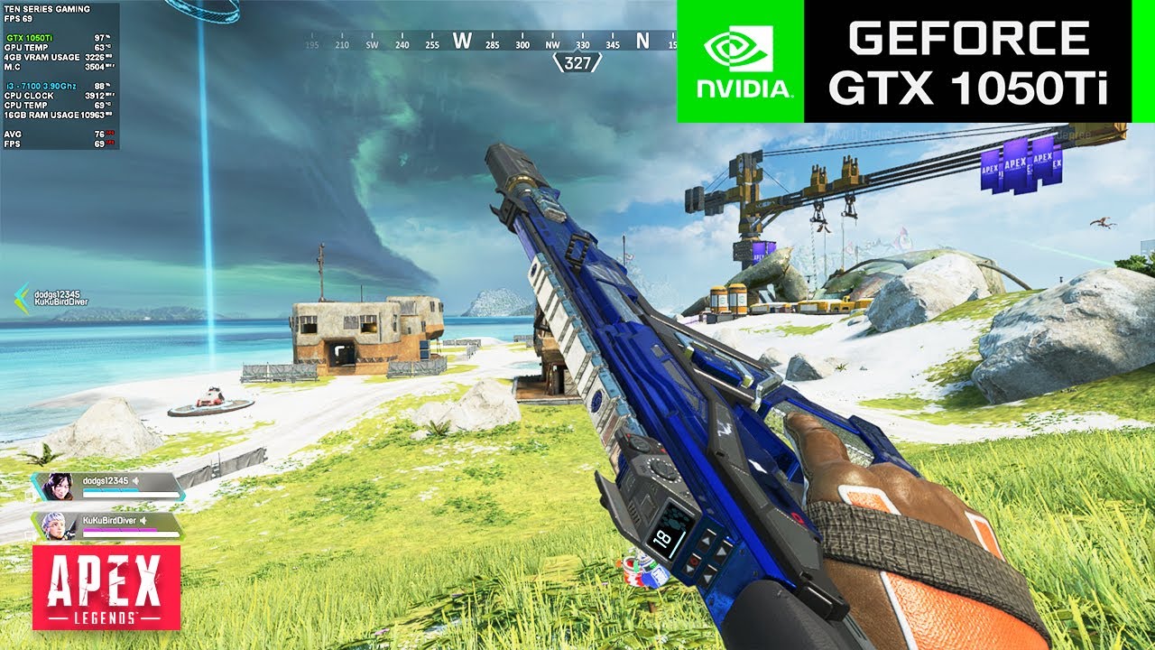APEX LEGENDS : GTX 1050Ti - INTEL i3 7100 - 16GB - SEASON 13 - Optimize Settings - 1080P GAMEPLAY