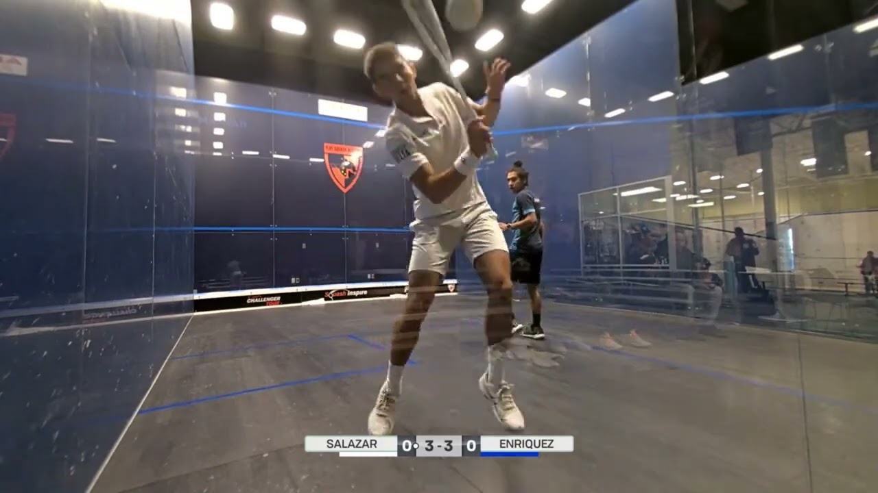 Sebastian Salazar VS Alejandro Enriquez   Pan American 23-24 Championship RD1  Play Squash Academy