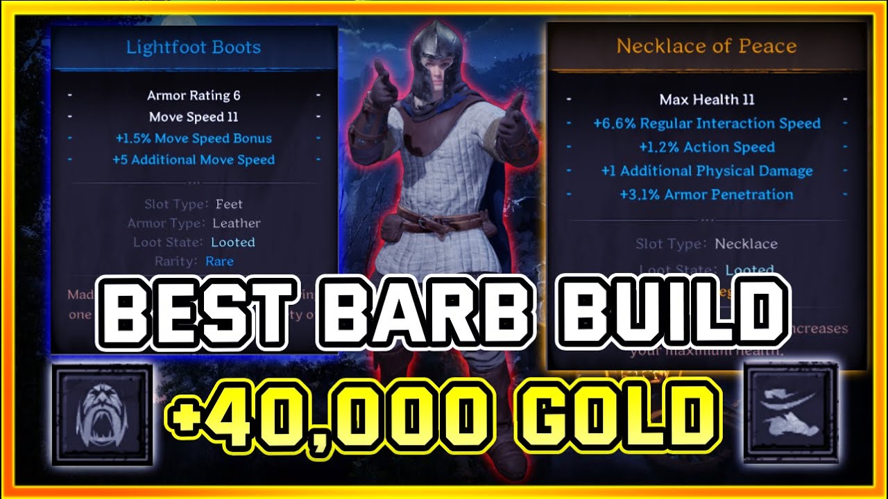 How I Made 40,000 Gold in 4 Hours Using the BEST Barbarian Build | Dark and Darker Build Guide