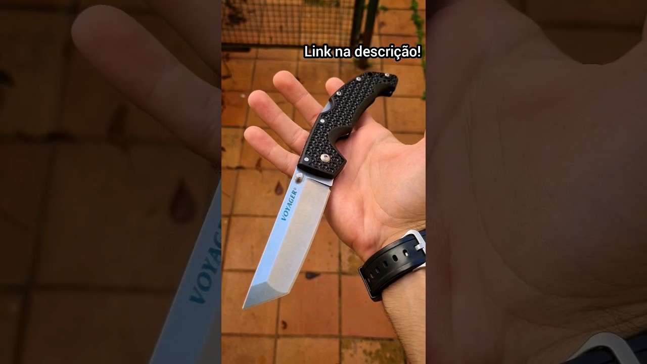 O Cold Steel Voyager Large Tanto &eacute; um canivete grande com trava Triad Lock!#canivete #edc #coldsteel