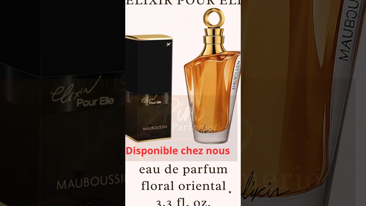 Mauboussin &Eacute;lixir pour elle.   Disponible chez nous. #parfum #pino #pinopatfumerie #fy #viral #video