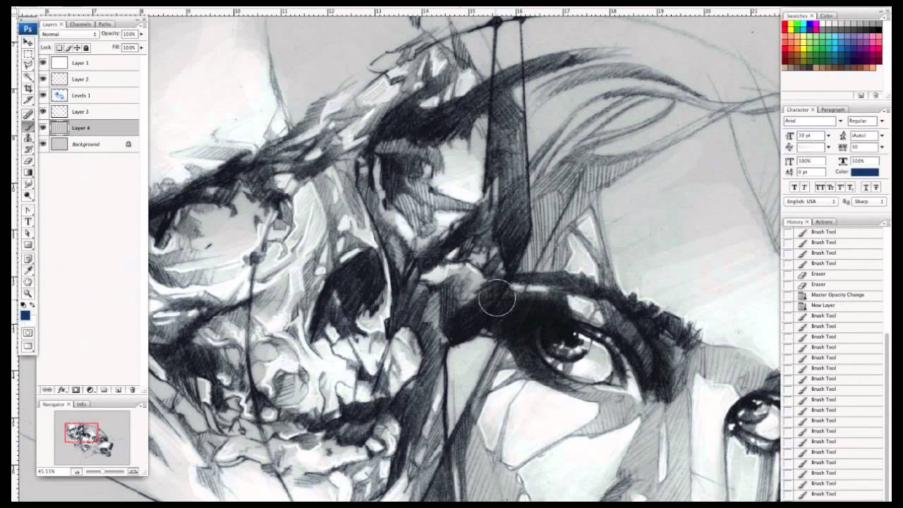 Wolf Sketch Timelapse