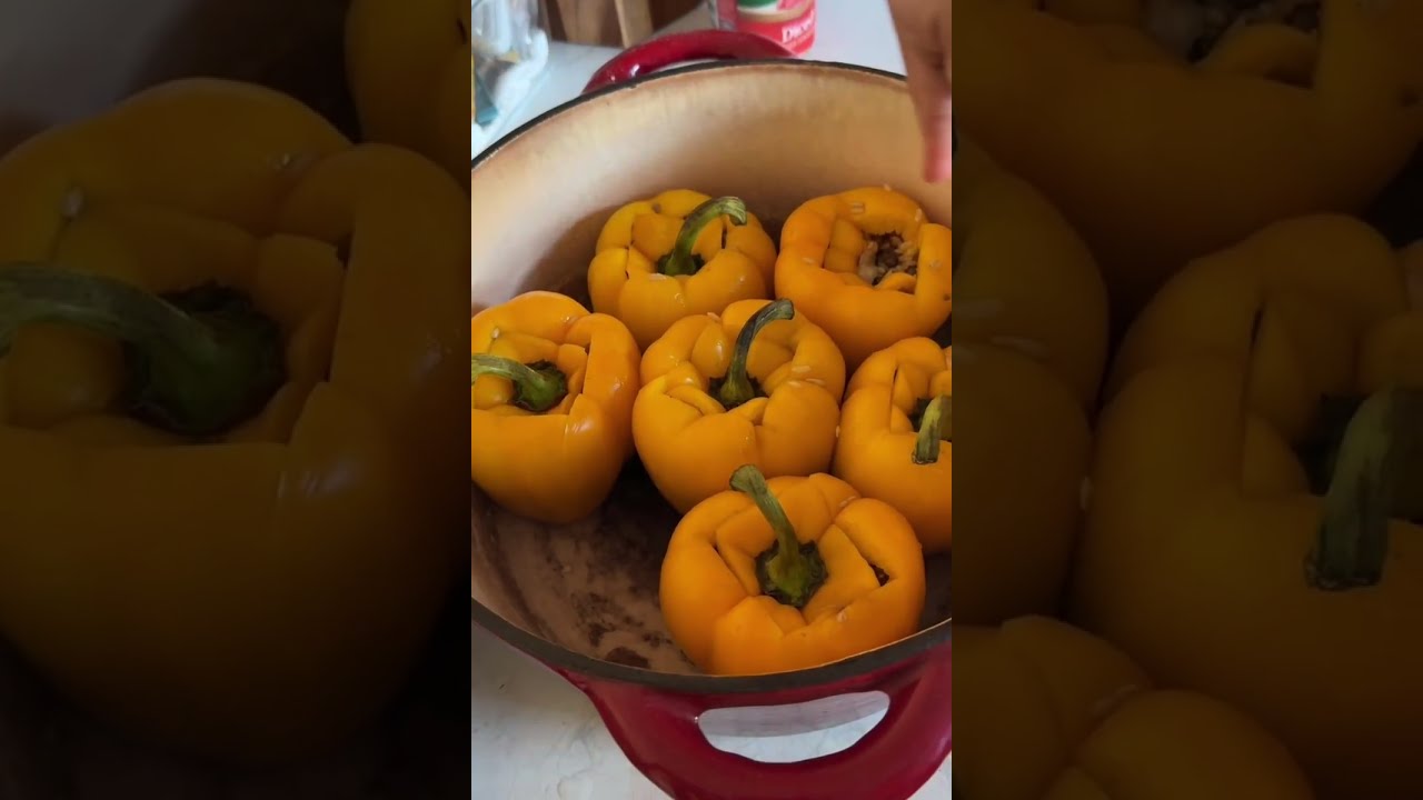 Stuffed Yellow Capsicums 