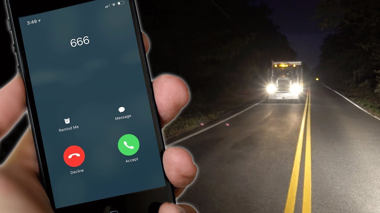 missed call from the devil while on clinton road... (chased by phantom trucks)