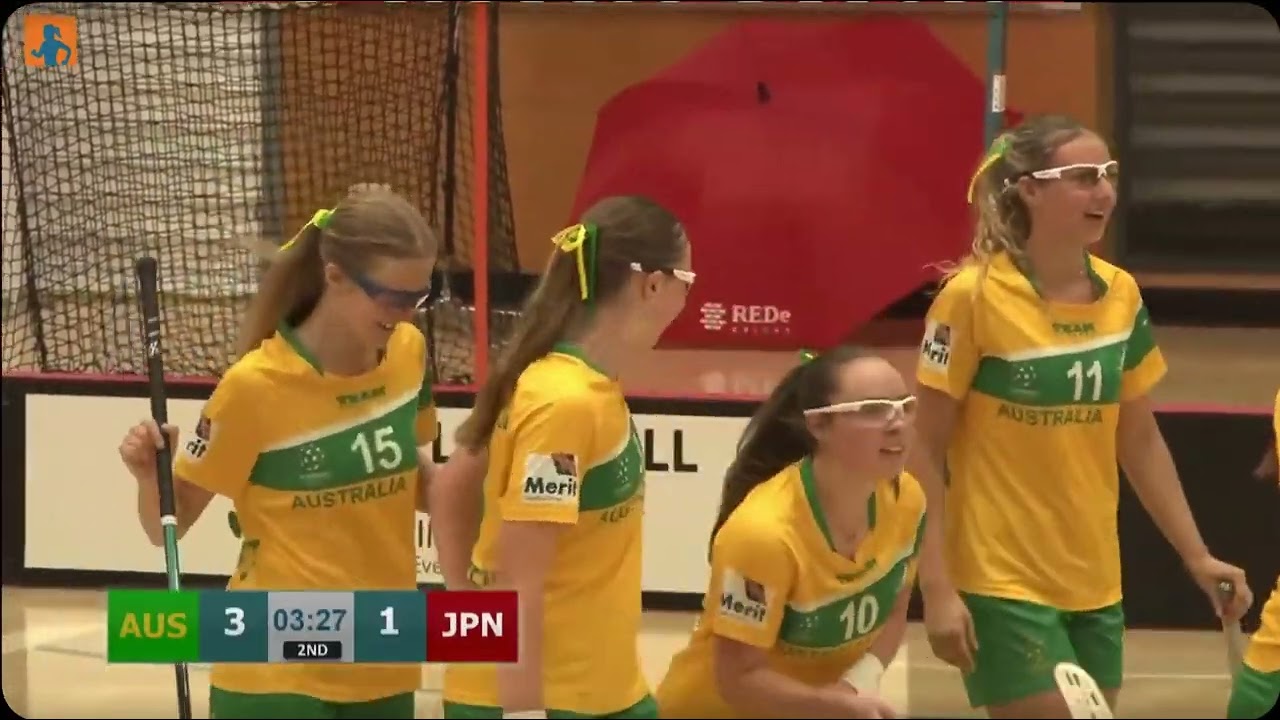 Australia vs Japan. Women’s Floorball January 2006