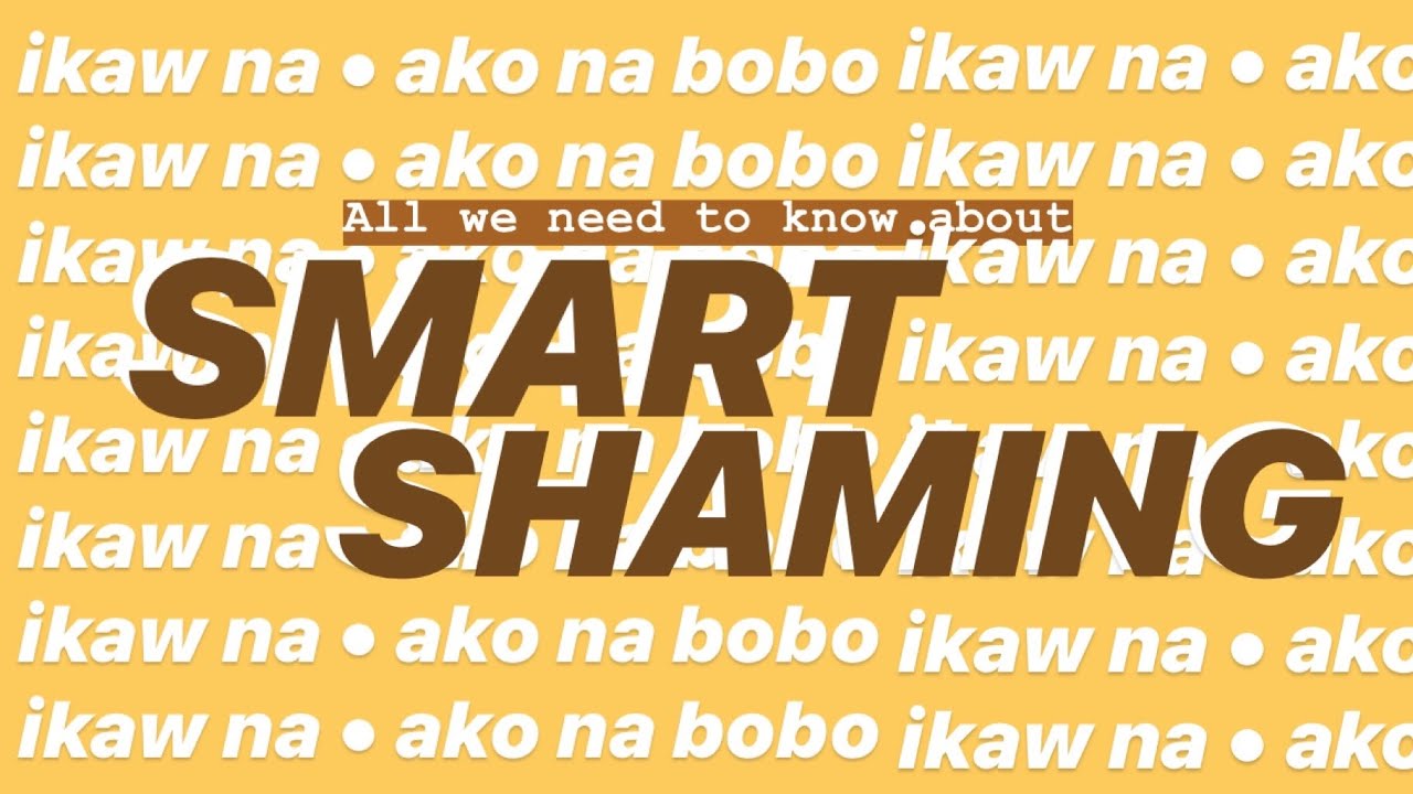 All we need to know about SMART SHAMING | Smart-Shaming TV