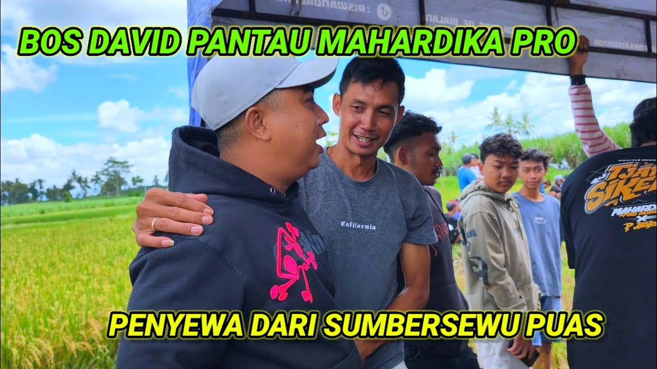 Mahardika pro di pantau mas David Blizzard, kayaknya bakalan ada kolab ini,penyewa puas 