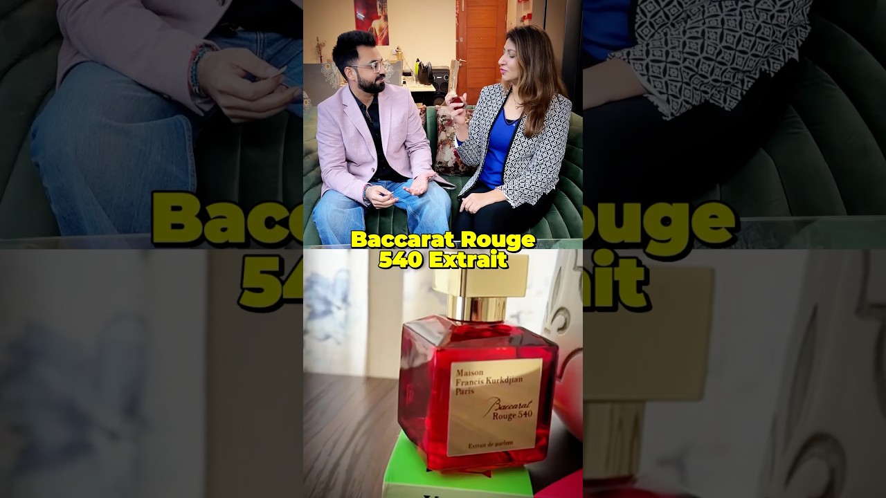 My friend guesses the price of Baccarat Rouge 540 Extrait. A very popular niche fragrance !