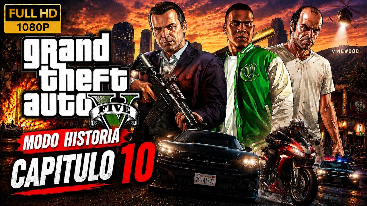 GTA V (MODO HISTORIA REAL ) SUB-EN ESPAÑOL  LATINO |CAP 10