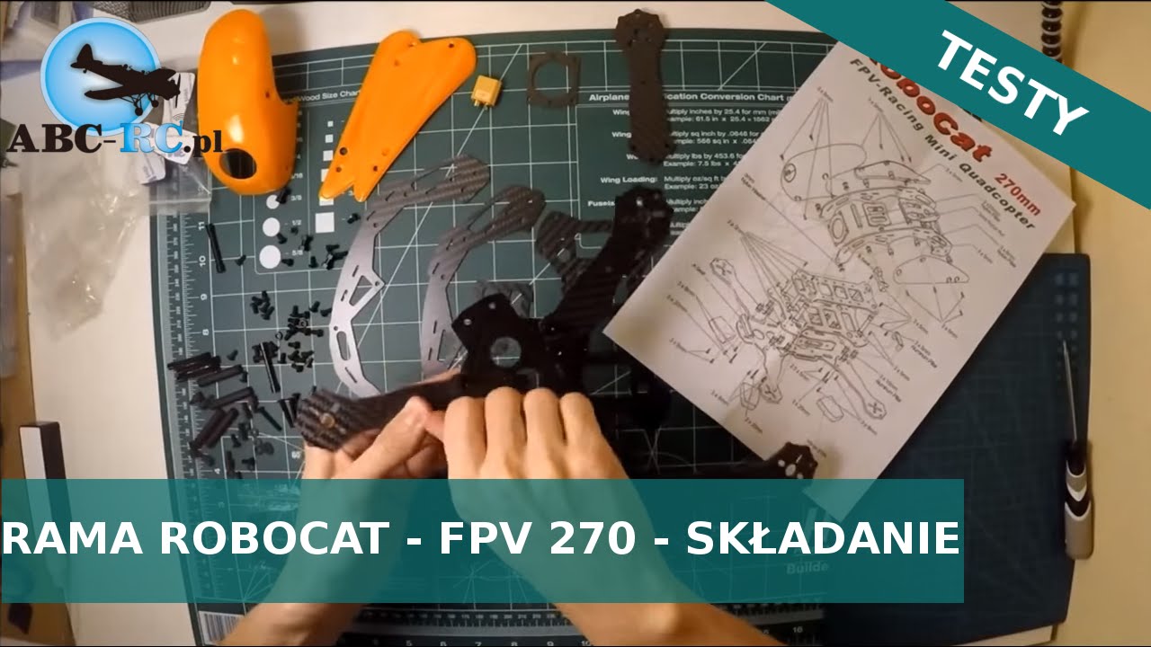 Dron Wyścigowy Robocat FPV 270 - Składanie - ABC-RC.PL