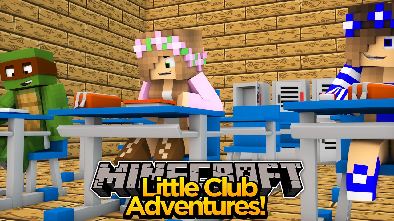 Minecraft Little club Adventures - Little Carly JOINS THE SCHOOL!!!