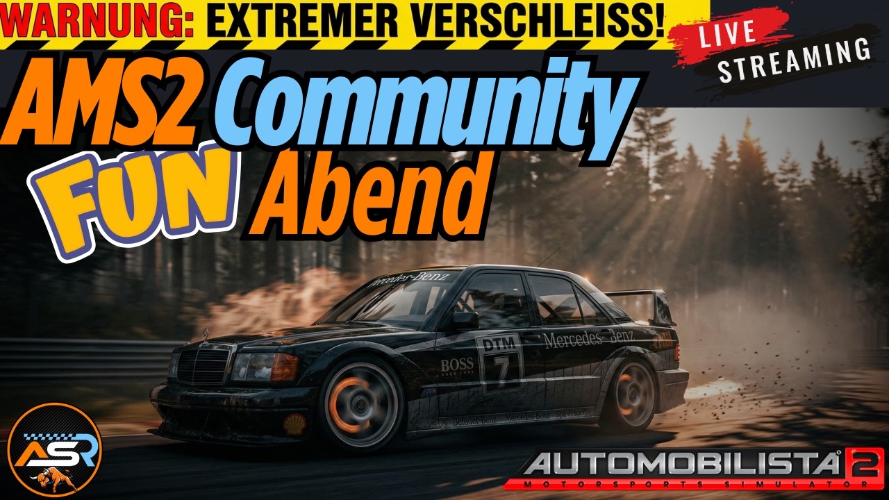 AMS2 Community Fun Night: Überleben wir Reifen x4 & Sprit x3? ⛽🔥