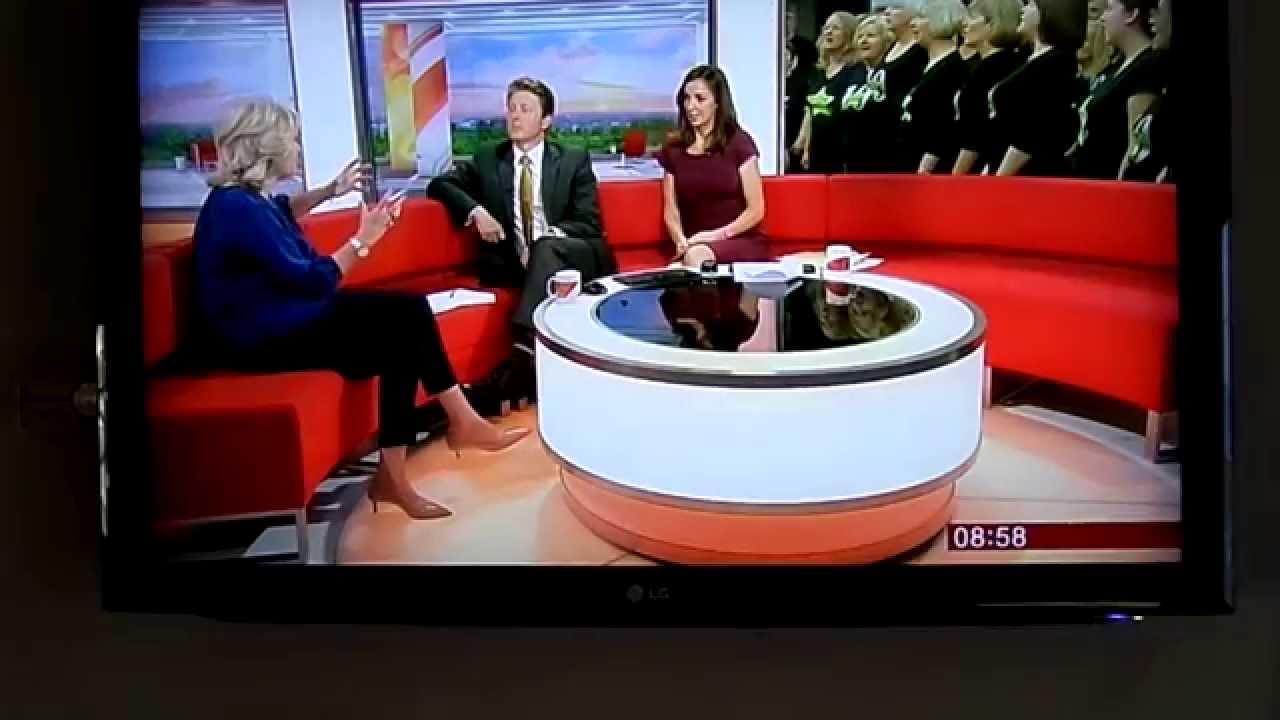 Gill Hornby & Newbury Rock Choir on BBC Breakfast