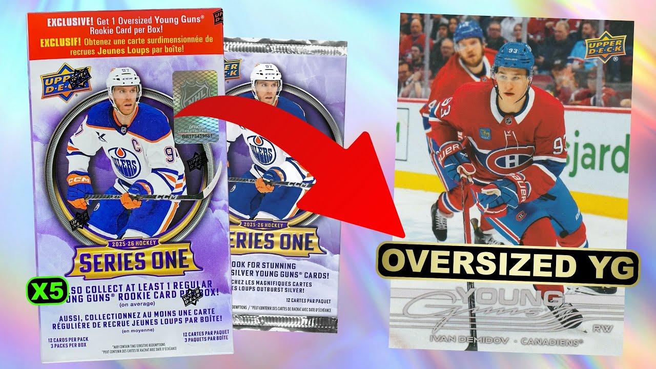 ЛУЧШИЙ ВАРИАНТ ДЛЯ РОЗНИЧНОЙ ТОРГОВЛИ?!? - 2025-26 Upper Deck Series 1 Hockey Oversized Young Gun...