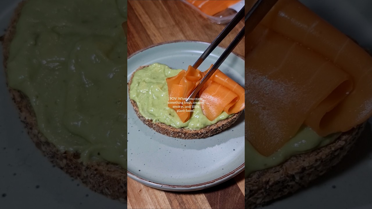 Vegan Salmon Toast with Avocado Mint Spread | 5-Min Easy Meal!