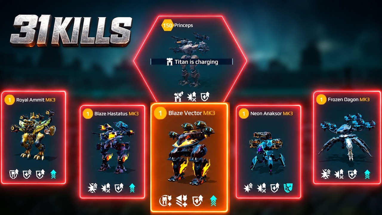 Junkman Blaze Vector! War Robots Gameplay 🤖