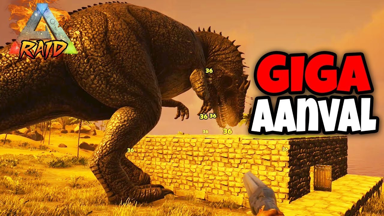 GIGA VALT ONZE RAID BASE AAN?! | ARK Raid #2 (VS Spartans)