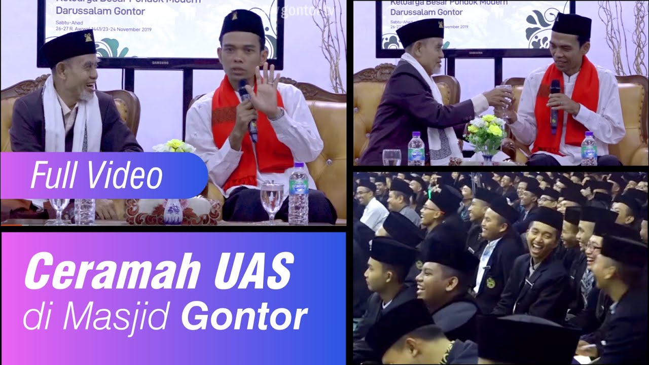 FULL VIDEO: Ceramah UAS di Masjid Gontor bersama Santri dan Guru Gontor