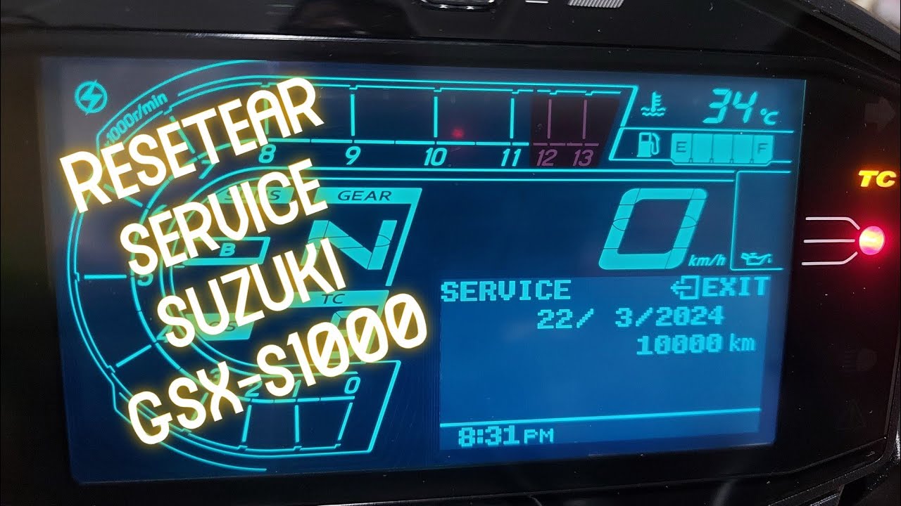 Resetear Servicio. Suzuki GSX-S1000.