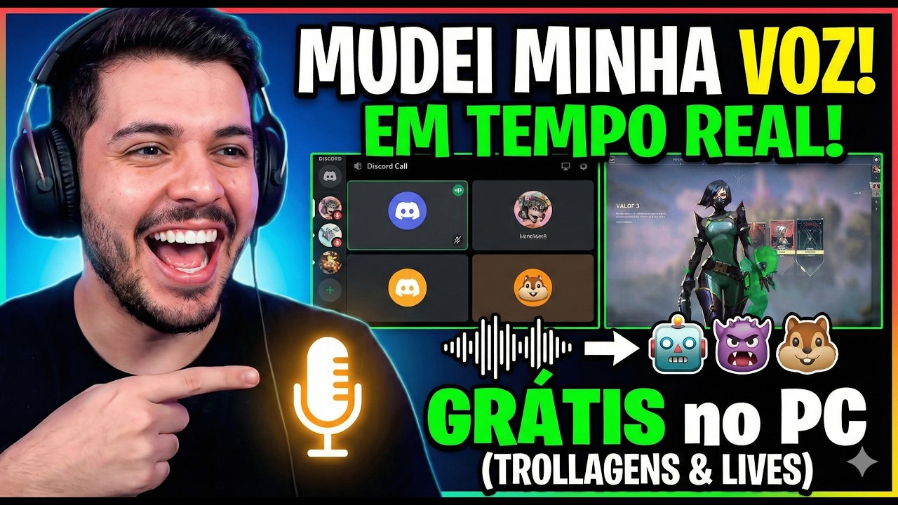 Como Mudar sua Voz em Jogos e Discord de Gra&ccedil;a (Modificador de Voz iTop Voicy)