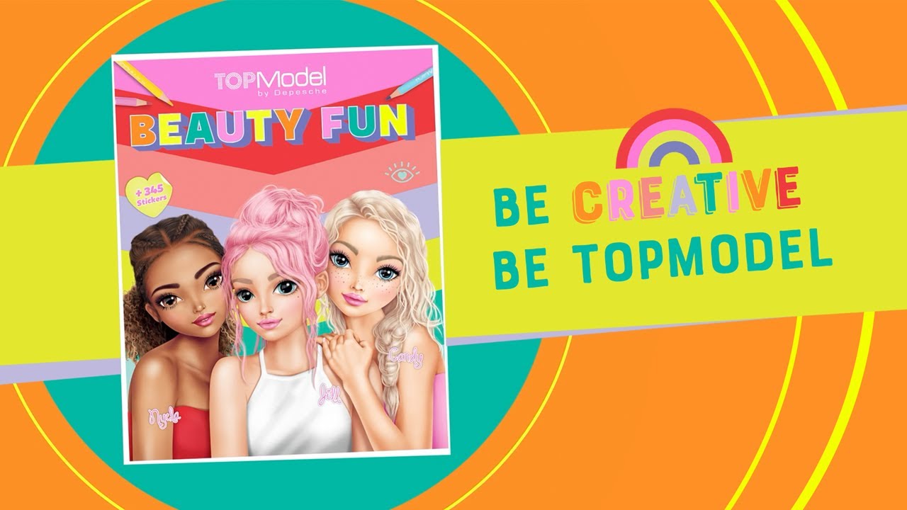 NEW TOPModel Beauty FUN Malbuch // Colour Up