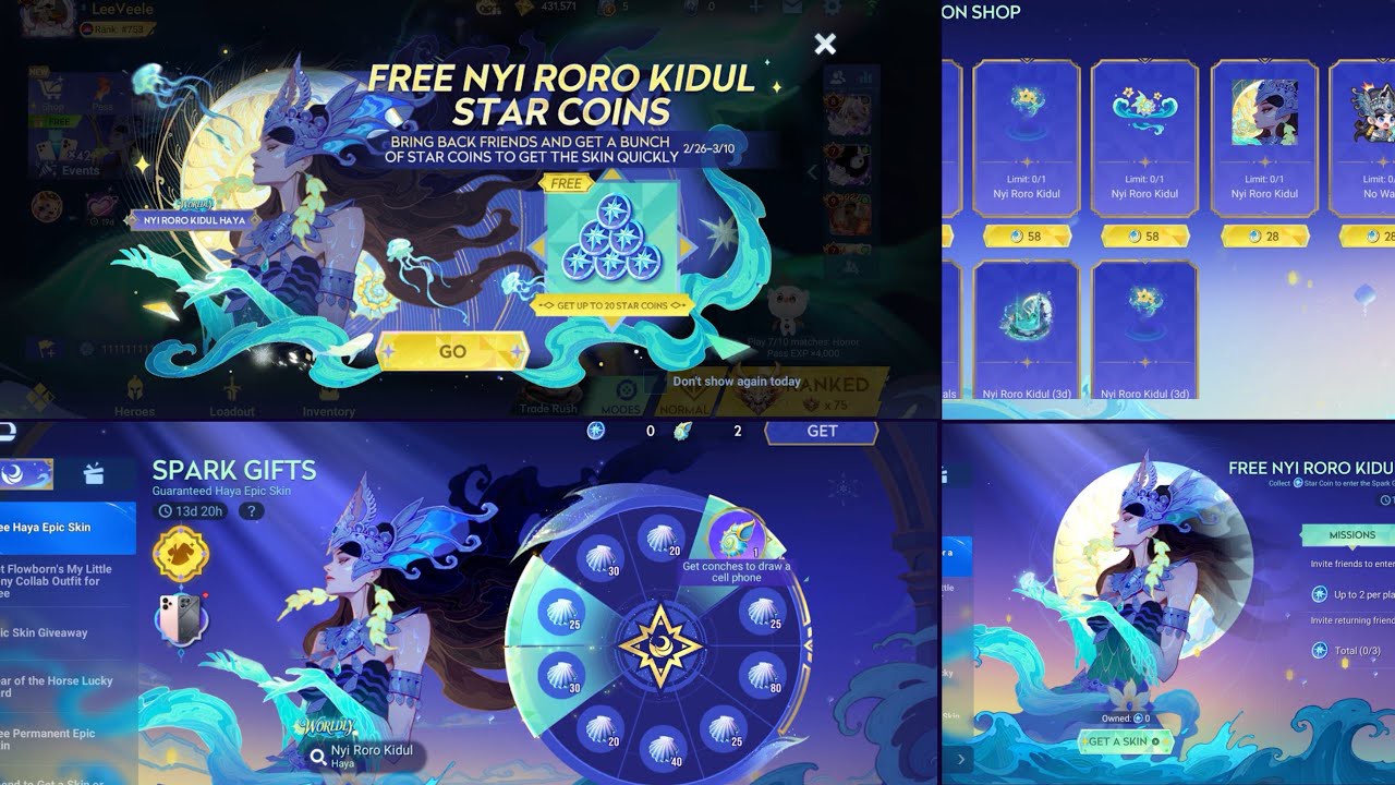 Spark gift event now here - watch my video to How to get Haya epic skin for free and other item 
