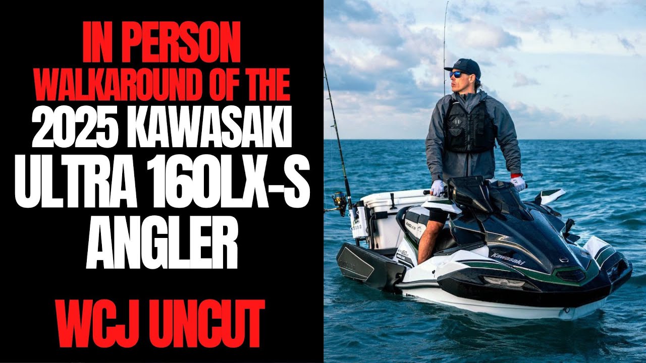 EXCLUSIVE! In-Person Walkaround of The 2025 Kawasaki Ultra 160LX-S Angler JetSki: WCJ Uncut