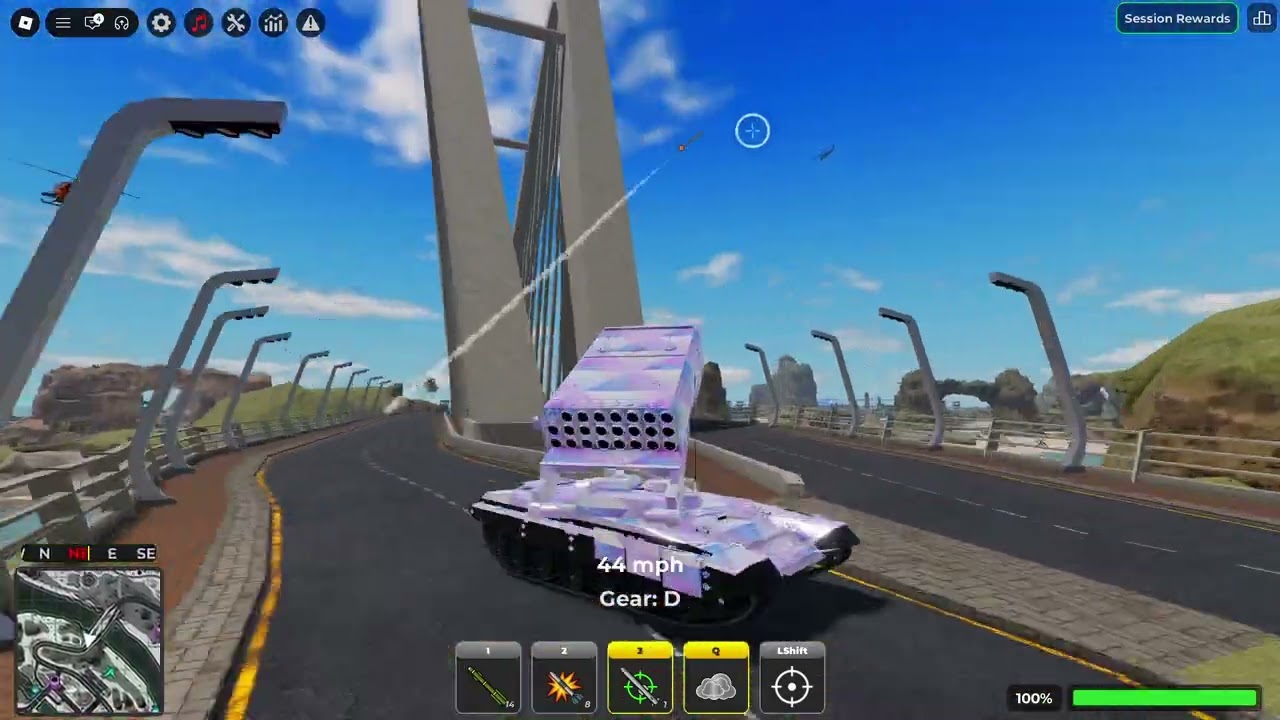Destroying War Tycoon server with the TOS-01 Buratino