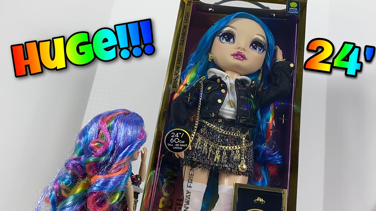 24 inch Amaya Raine Rainbow High doll review! | Zombiexcorn